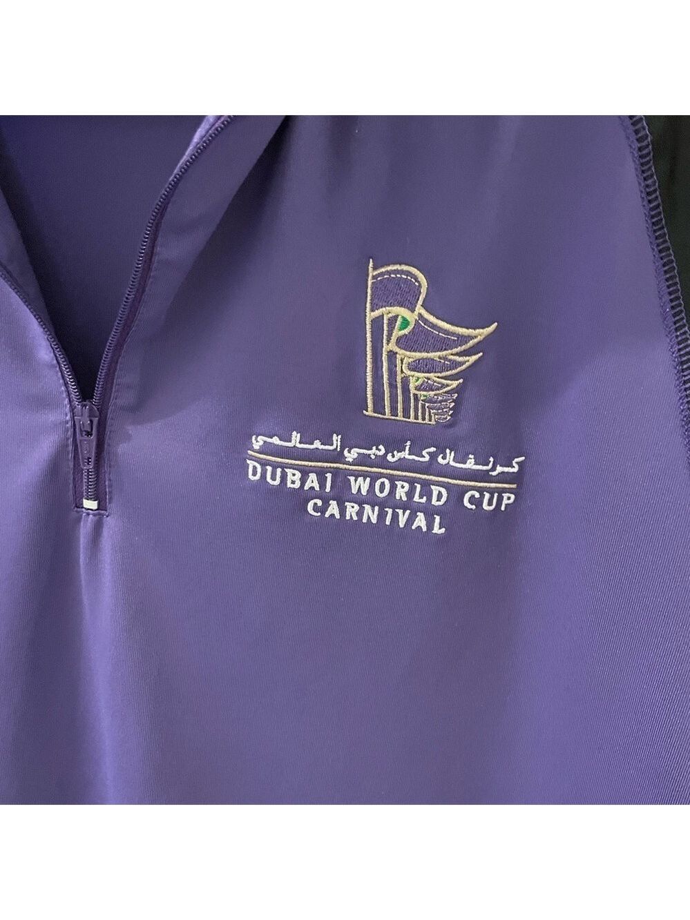 Dubai Racing Club Jacket, Size M, Dubai World Cup Carnival, Purple & Black.